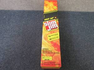 24- 0.97 oz Hot AF Slim Jims...