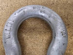 WHS WLL 17T Shackle with Screw pin 17 ton 1 12  USA Rigging Clevis