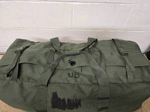 Duffle bag with backpack straps - Olive Drab green - Great for travel, camping, sports, gym and more