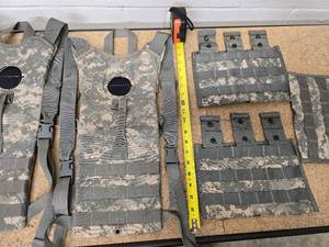 2 ACU hydration Carrier Pack (bladders not included) and 3 Molle II ACU Triple Magazine Pouches (Great condition)
