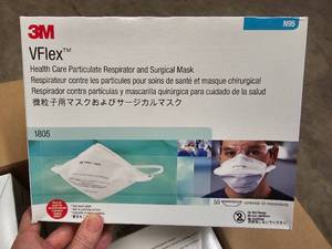 A case of new 3M Vflex N95 face masks (8 boxes x 50 each  400 masks)