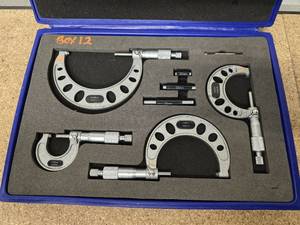 Outside Micrometer set -  0 - 100 mm used