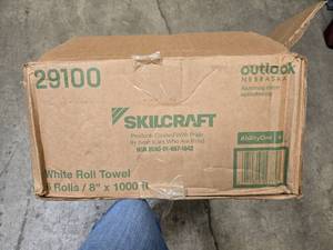 A case (6 rolls) of Skilcraft paper towels
