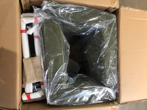 Sled Base Dining Chairs Green (Set of 2) Customer Returns See Pictures