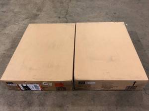 Lot of Hampton Bay Avondale 21 in. W x 12 in. D x 30 in. H Ready to Assemble Plywood Shaker Wall Kitchen Cabinet in Dove Gray Customer Returns See Pictures