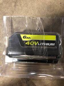 RYOBI 40V Lithium-Ion 6.0 Ah High Capacity Battery  Customer Returns See Pictures