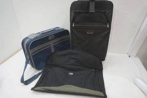 lot 46 image: Garment bag, suitcases