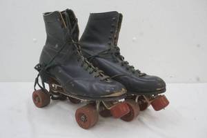 lot 104 image: vintage roller skates