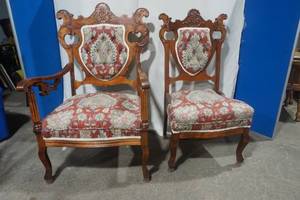 lot 200 image: antique chairs