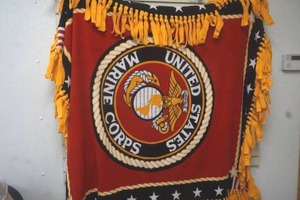 lot 217 image: tie blanket