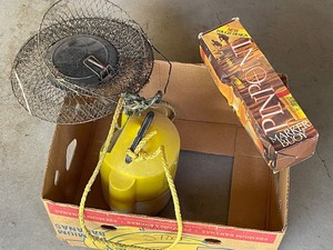 Bait Bucket, Buoy, Fish Basket