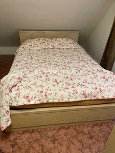 Mid Century Bed Headboard, Footboard, NO Mattress