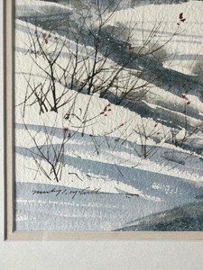 lot 82 image: Michael McCulloughs Evening Camp Original Watercolor