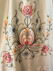 lot 110 image: Vintage Embroidered Wrap Around Maxi Skirt