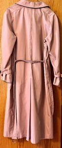 lot 107 image: Vintage Sears Light Pink Trench Jacket Size 12