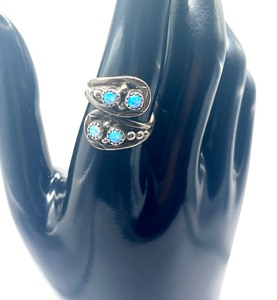 lot 20J image: RB Navajo Sterling & Turquoise Adjustable Ring