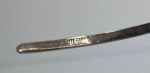 lot 9J image: Vintage Sterling Choker Collar Necklace 14