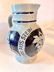 lot 240 image: Vintage Wine Stein and 6 Matching Cordials