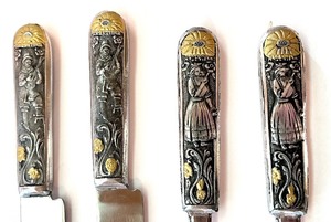 lot 42 image: Vintage Acero Inoxidable Argentina Stainless Steel Fork and Knife Set