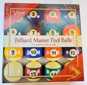 lot 235 image: Vintage Viper Billard Master Pool Balls
