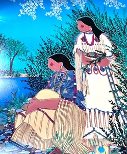 lot 182 image: Signed Limited Edition Virginia Stroud Cherokee Creek Print