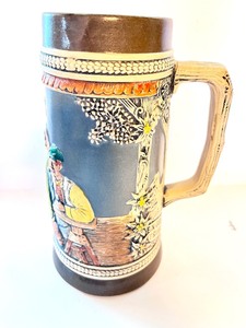 lot 47 image: Vintage Stoneware Handarbeit Gerz German Beer Stein