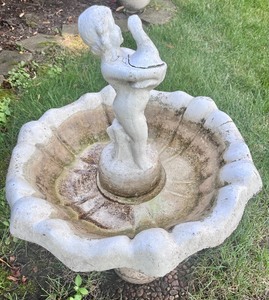 lot 230 image: Cement Birdbath
