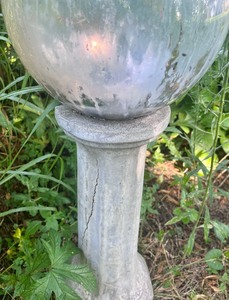 lot 229 image: Garden Globe with Cement Base