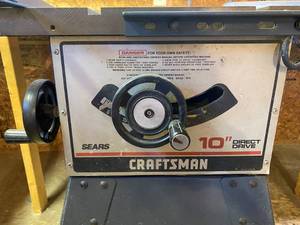 lot 2 image: 10 inch Craftsman Table Saw