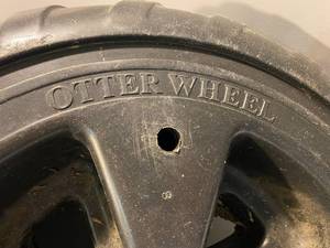 lot 131 image: Otter Heavy-Duty 24 inch Plastic Roll-In DockBoat Lift Wheels