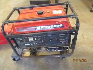 lot 6 image: Mitsubishi MGE6700 gas generator...