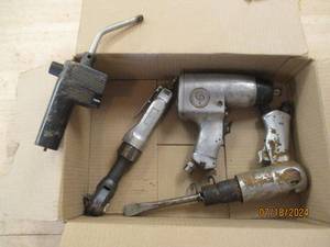 lot 39 image: Assorted air tools and a torch...
