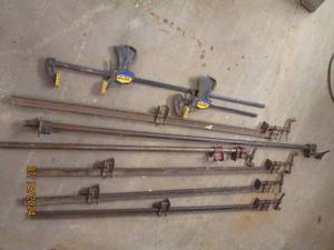 lot 66 image: Lot of bar clamps...