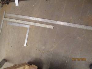 lot 73 image: Straight edge and squares...
