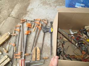 lot 95 image: Lot of clamps and other tools...