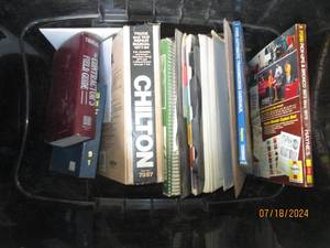 lot 104 image: Tote of auto repair and building ma...