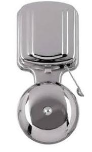 lot 17 image: CARLON Wired Door Bell, Chrome, 2.5-in.