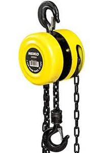 lot 111 image: NEIKO 02182A Manual Chain Hoist  1 Ton 2000 Lbs Capacity  15 Lift  2 Hooks  Manual Hand Lift Steel Chain Block