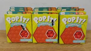 lot 146 image: Lot of 9 Chuckle & Roar Pop It Counting Educational Travel Game