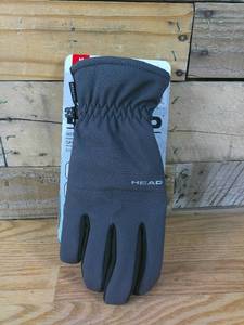 lot 172 image: HEAD Mens Waterproof Hybrid Gloves, Gray, Size Medium