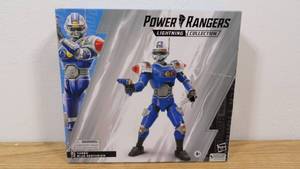 lot 201 image: Power Rangers Lightning Collection Deluxe Turbo Blue Centurion-Distressed Packaging
