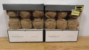 lot 212 image: Set of 2 ( 6 ct. ea.) Jute Not Vase Fillers