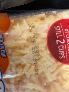 F - Lot of 3 Velveeta Shreds Cheddar Cheese 8oz Bags