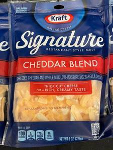 F - Kraft Signature Cheddar Blend Cheese - 3 Packs