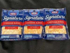 F - Kraft Signature Cheddar Blend Cheese - 3 Packs