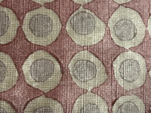 lot 16 image: ROOM & BOARD Galbriath & Paul Hand Block Print DOT Velvet Pair of THROW PILLOWS