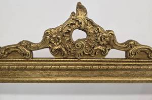 lot 145 image: Antique Victorian Art Nouveau Gold Wood Frame