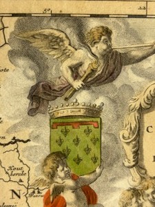 lot 6 image: RARE Antique 1700s Map by Eduard Danckerts of ARTESIA Copper Engraved Hand Tinted