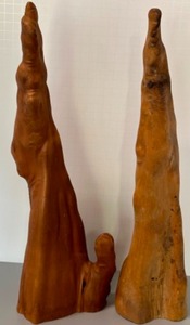 lot 219 image: Vintage CYPRESS ROOT Wood Driftwood Display Pieces House Decor
