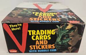 lot 159 image: 1984 V Theyre Here Sci-Fi 80s Tv Show Trading Cards Full Box 